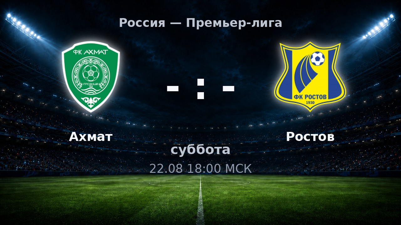 Ахмат — Ростов: анонс матча