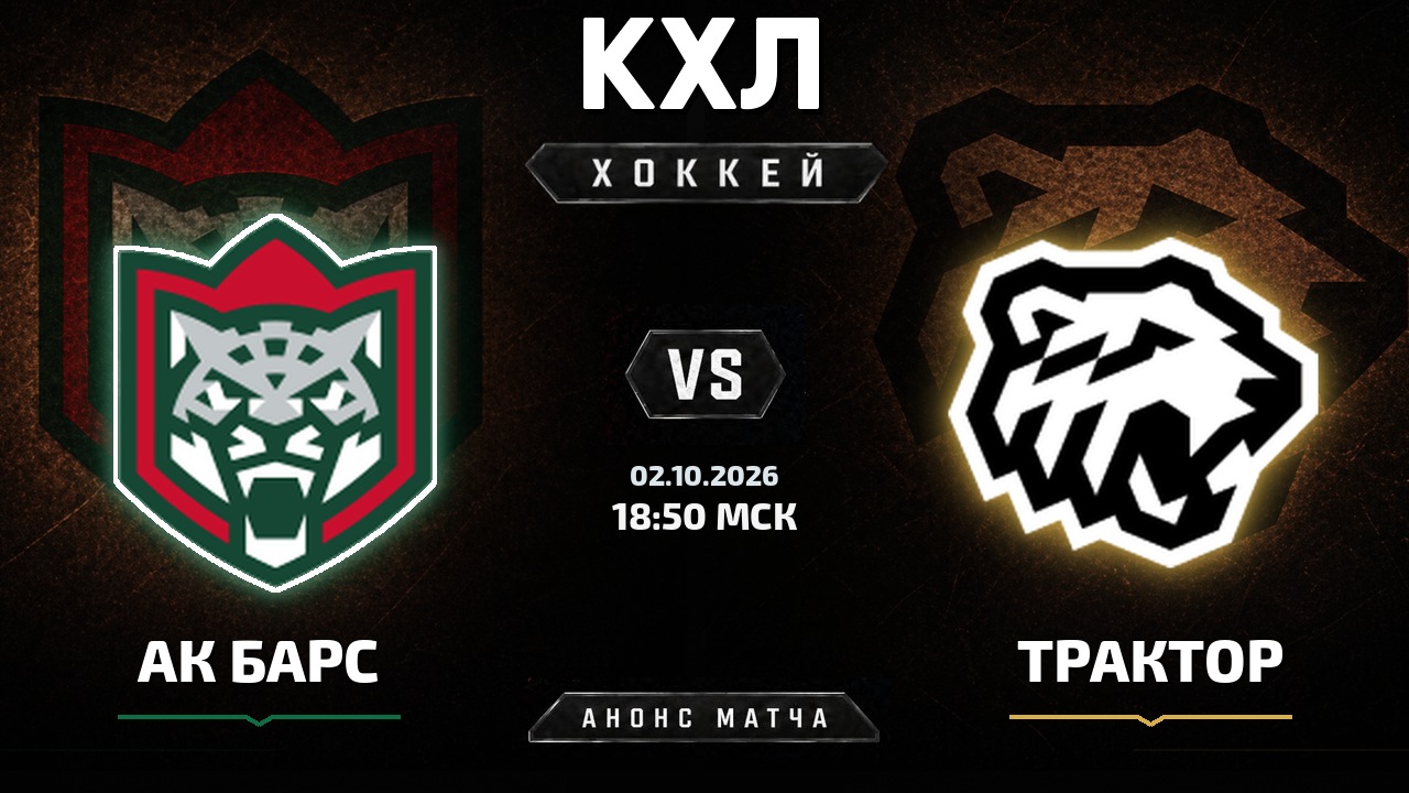 Ак Барс — Трактор: анонс матча КХЛ