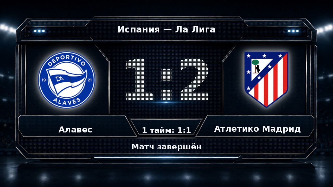 Алавес — Атлетико Мадрид: результат матча