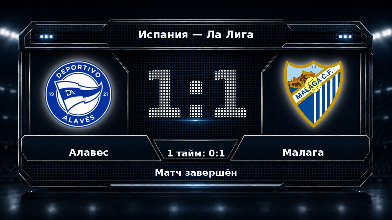 Алавес — Малага: результат матча