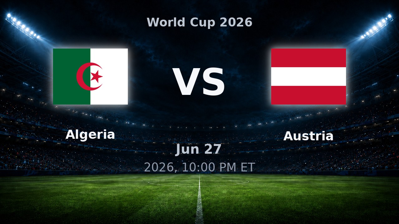 Algeria vs Austria: World Cup 2026 preview