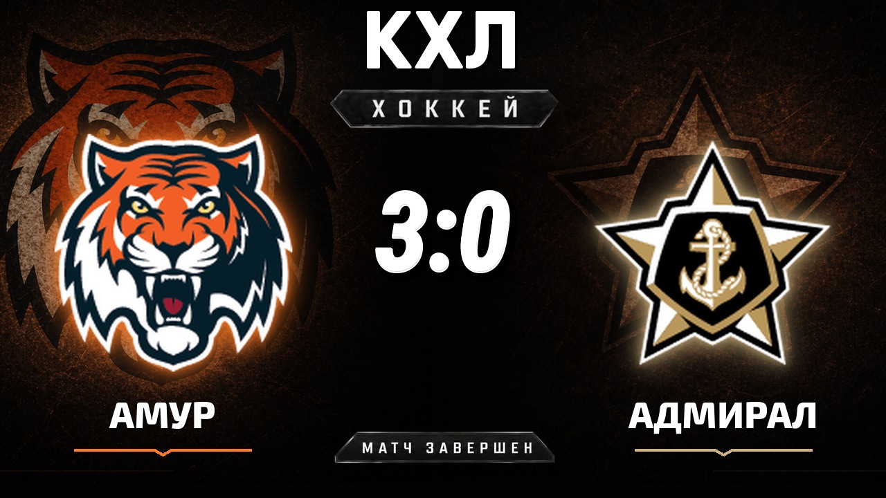 Амур — Адмирал: результат матча КХЛ