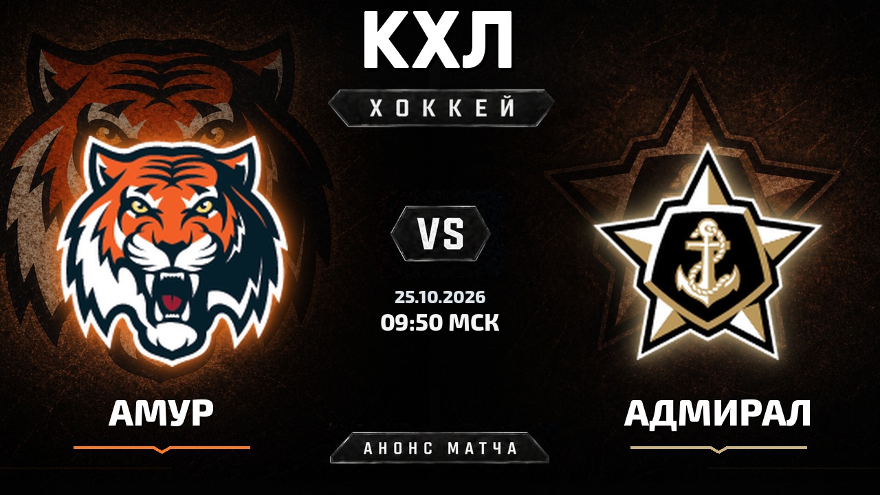 Амур — Адмирал: анонс матча КХЛ