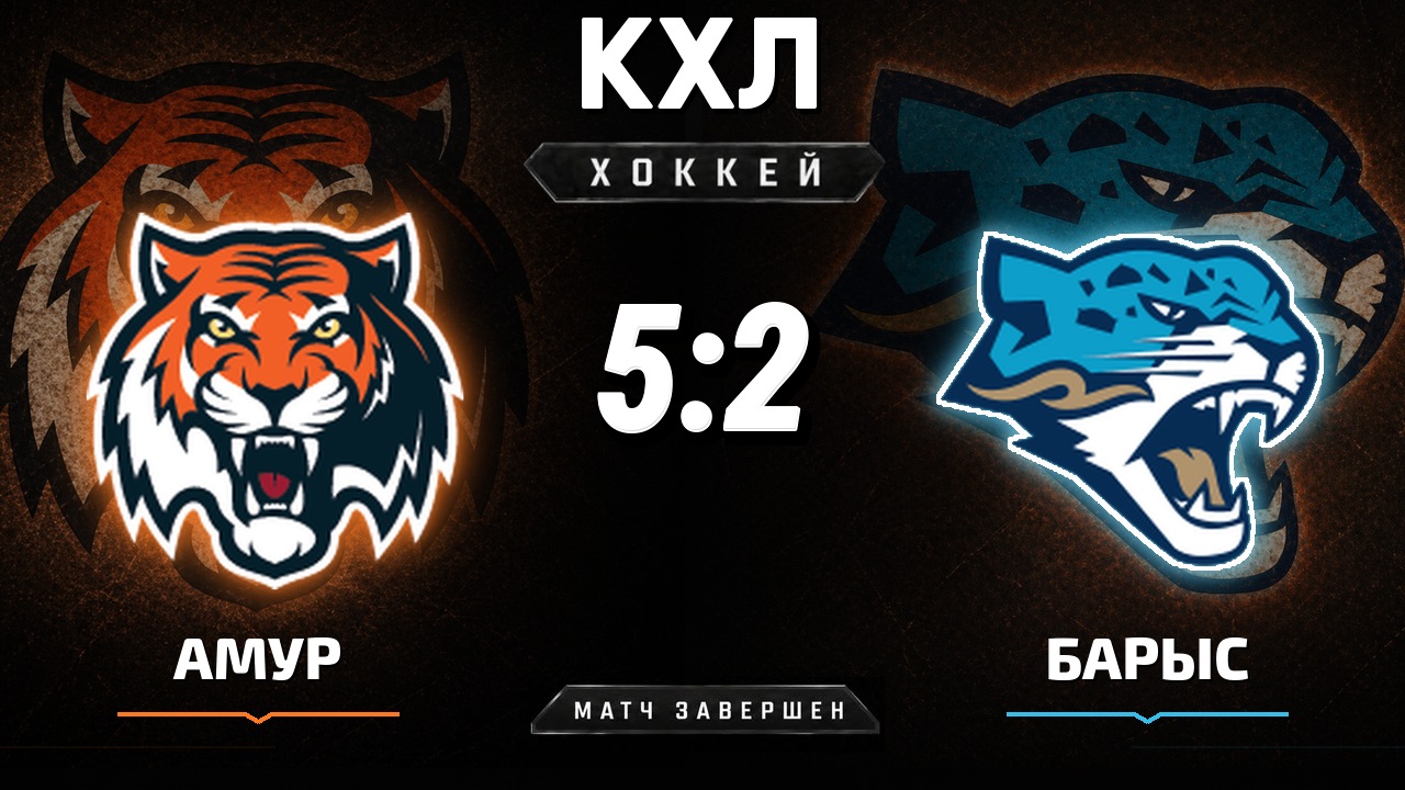 Амур — Барыс: результат матча КХЛ