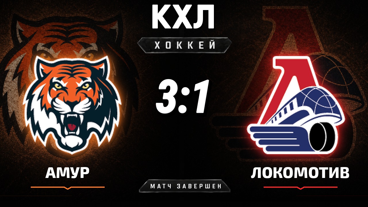 Амур — Локомотив: результат матча КХЛ