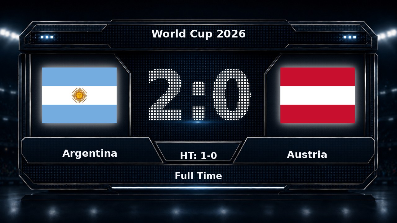 Argentina 2-0 Austria: World Cup 2026 result