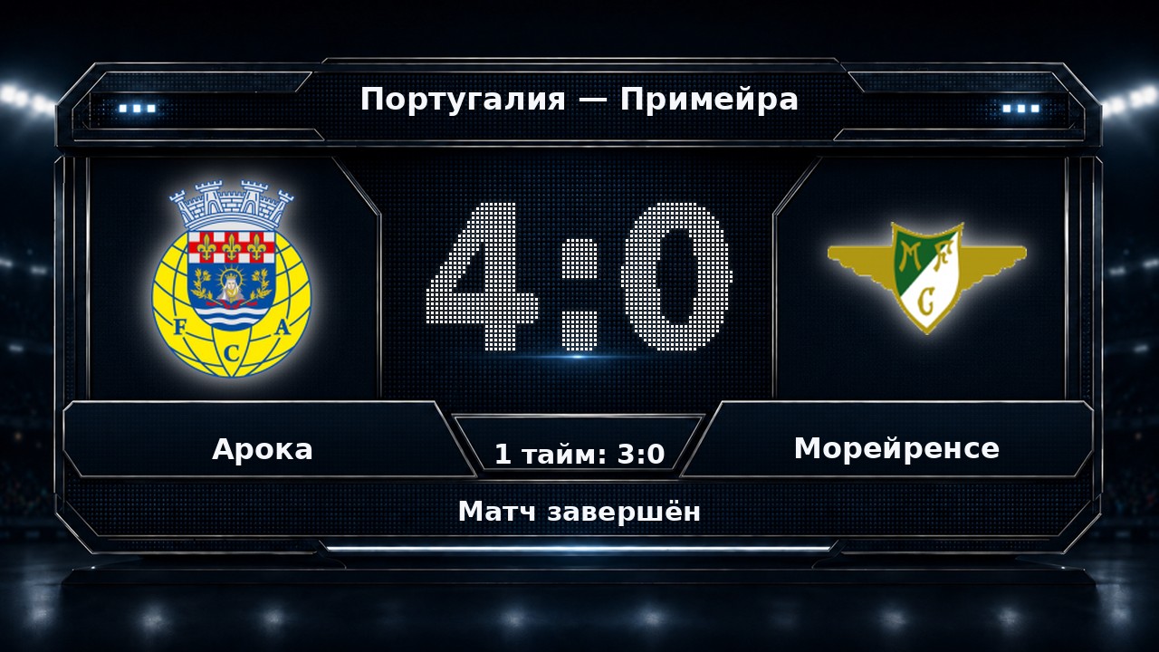 Арока — Морейренсе: результат матча