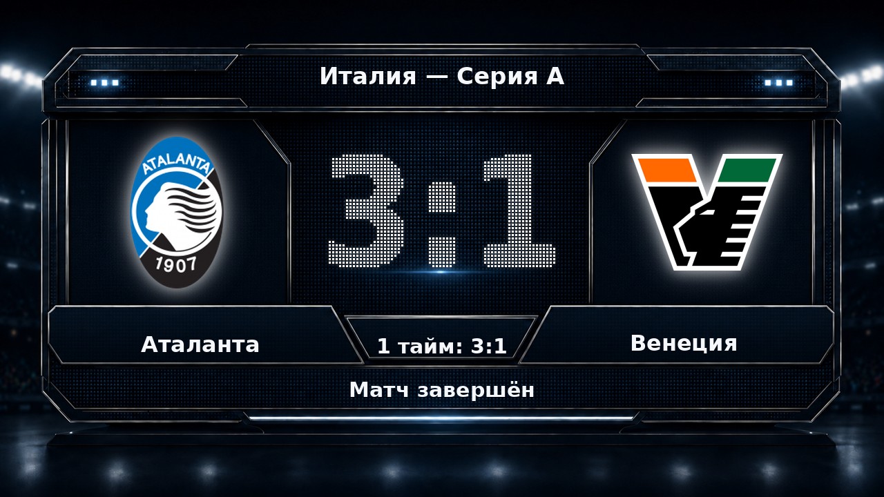 Аталанта — Венеция: результат матча