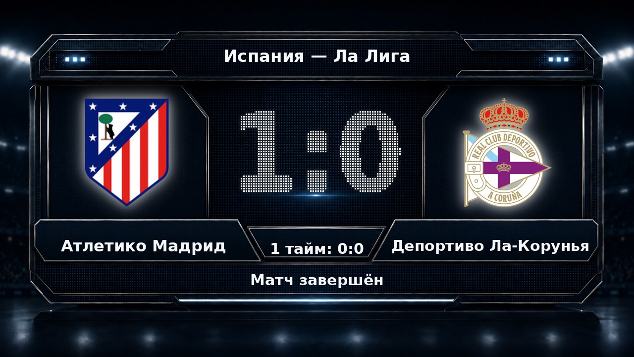 Атлетико Мадрид — Депортиво Ла-Корунья: результат матча