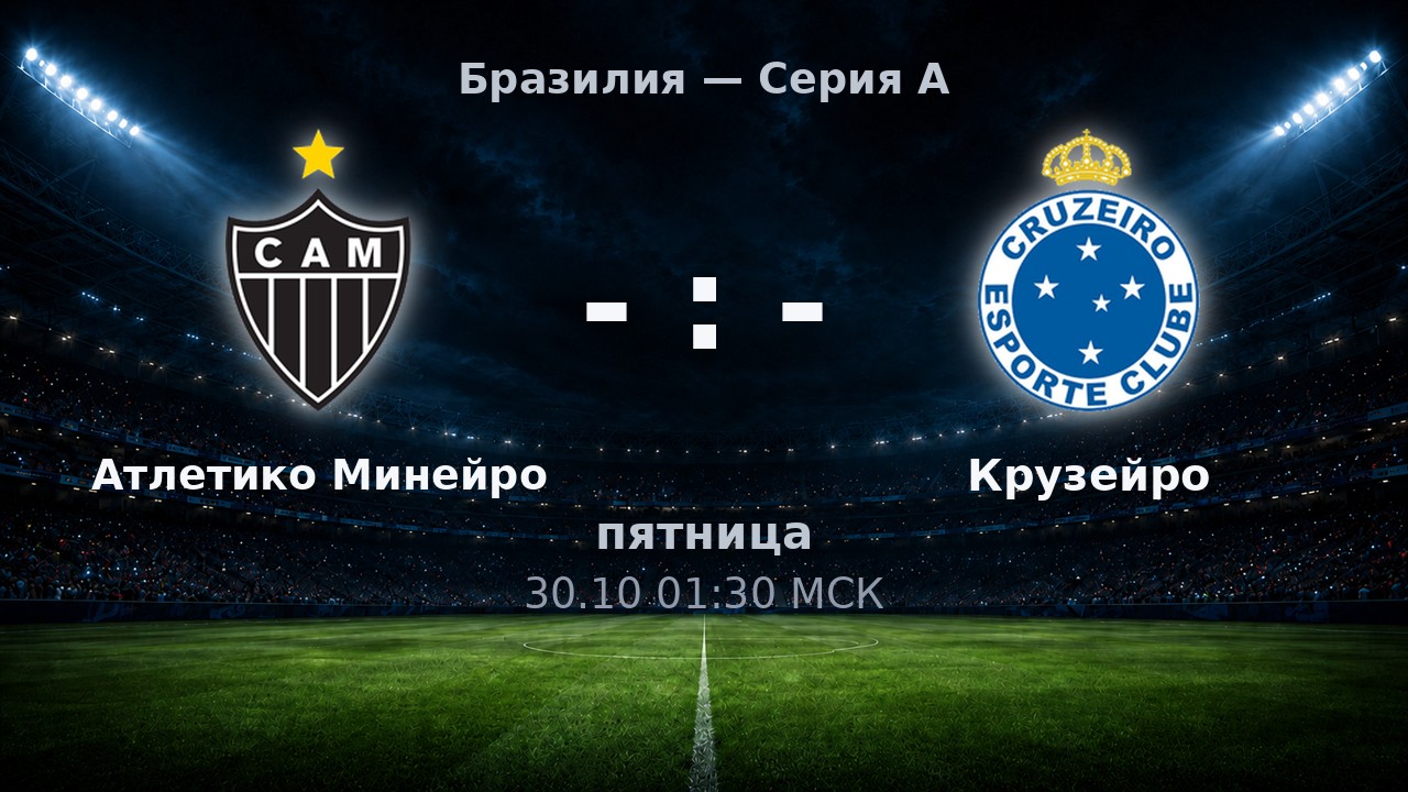 Атлетико Минейро — Крузейро: анонс матча