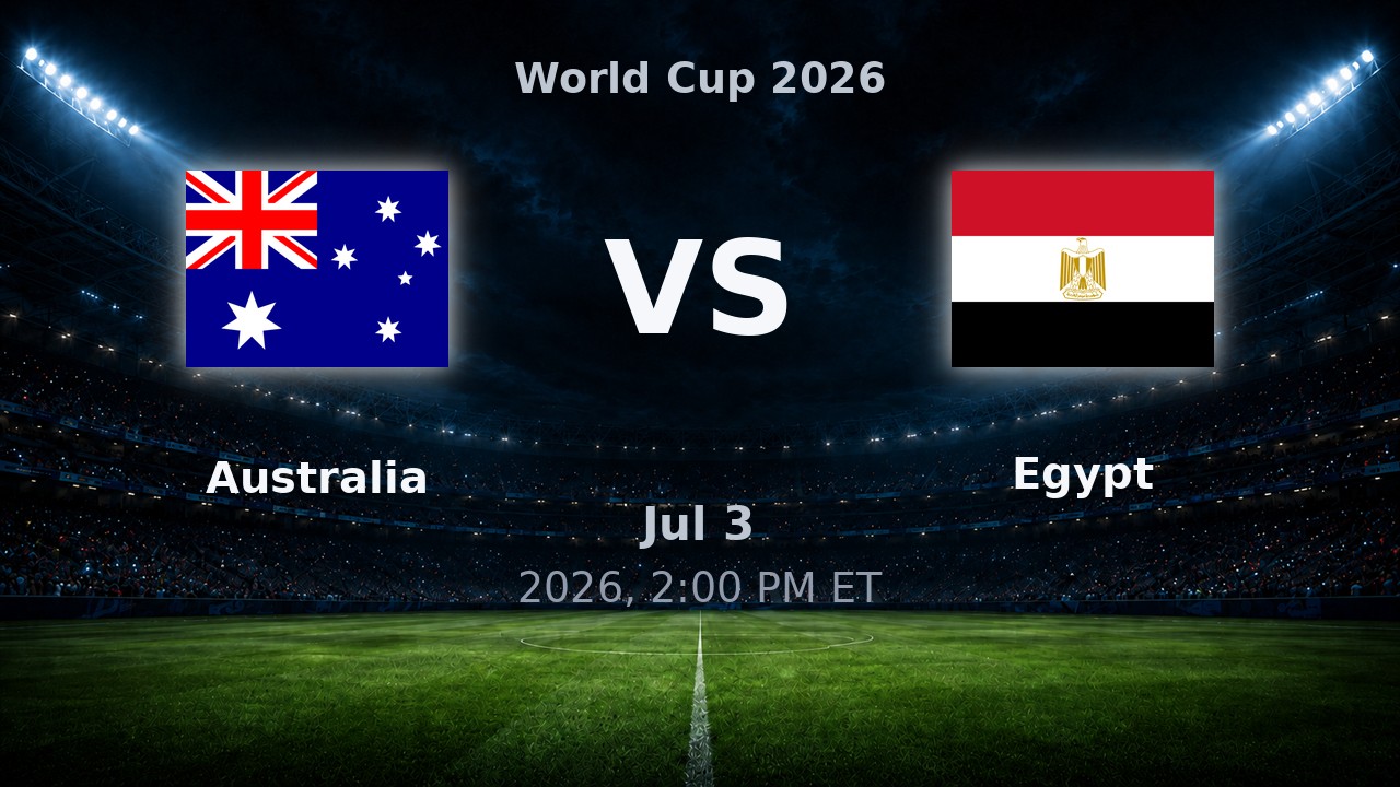 Australia vs Egypt: World Cup 2026 preview