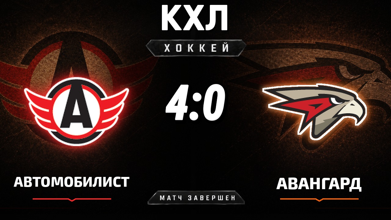 Автомобилист — Авангард: результат матча КХЛ
