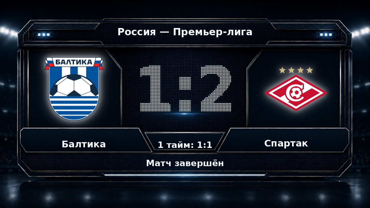 Балтика — Спартак: результат матча