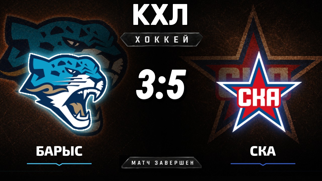 Барыс — СКА: результат матча КХЛ