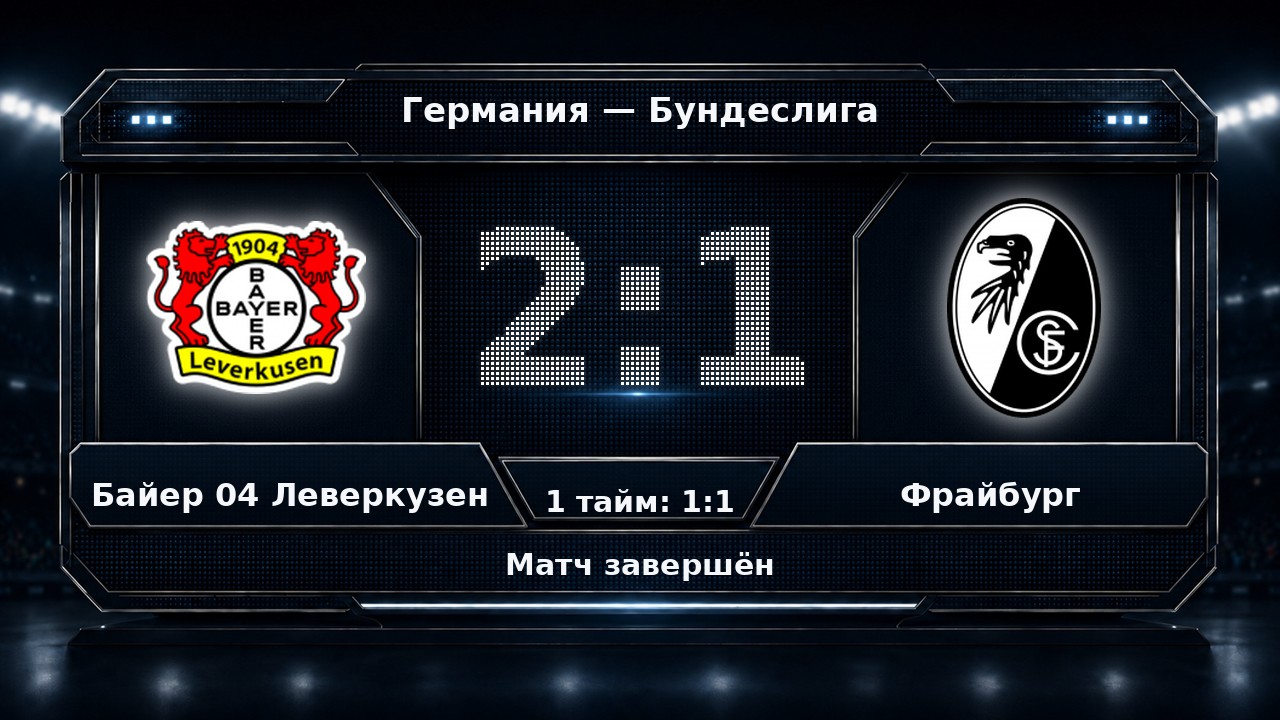 Байер 04 Леверкузен — Фрайбург: результат матча
