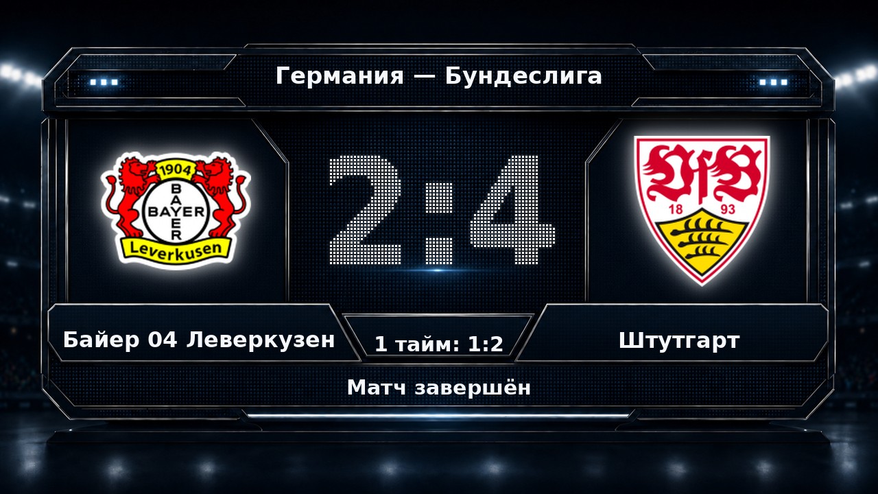 Байер 04 Леверкузен — Штутгарт: результат матча