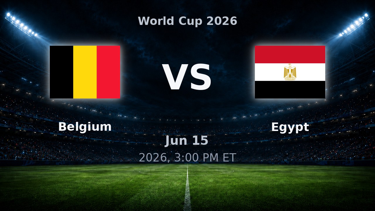 Belgium vs Egypt: World Cup 2026 preview