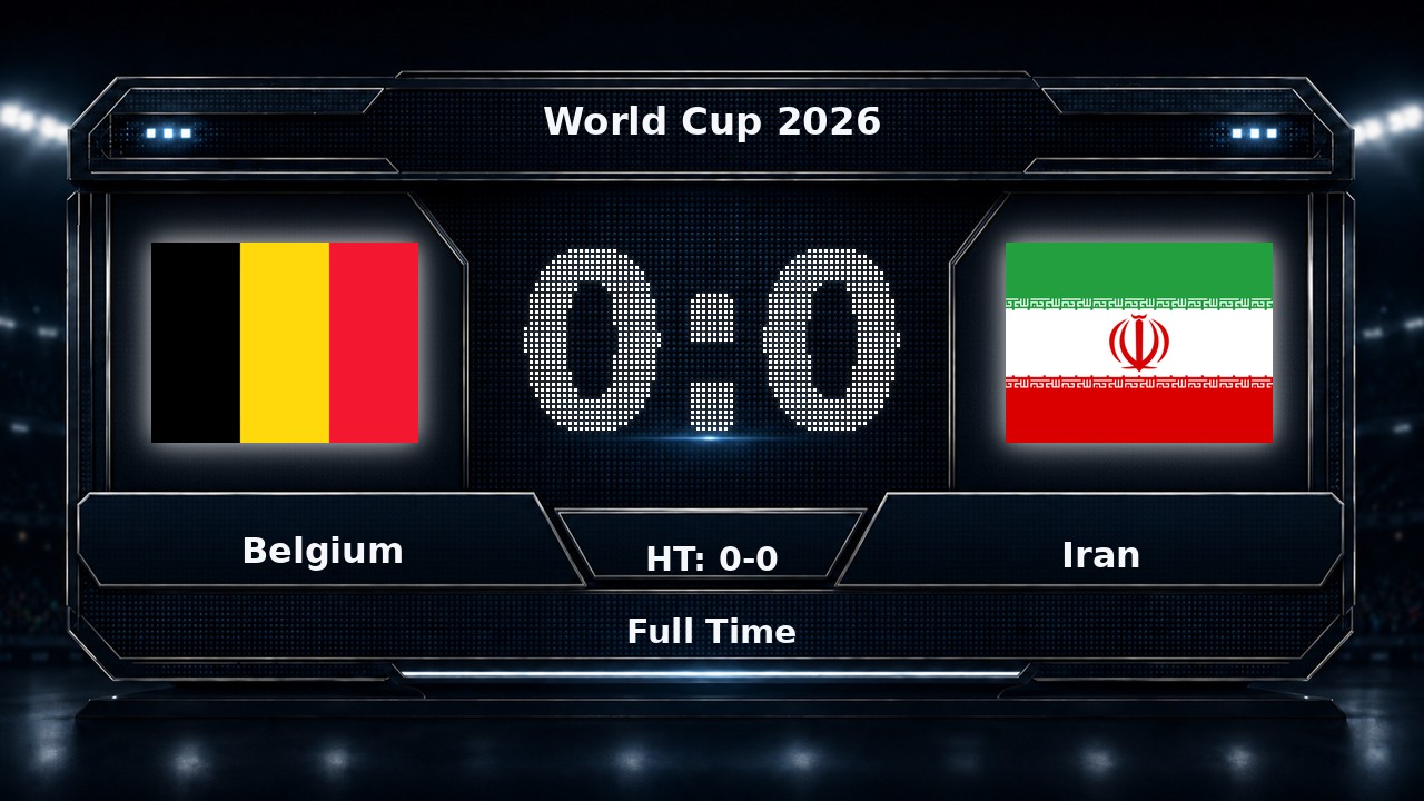 Belgium 0-0 Iran: World Cup 2026 result