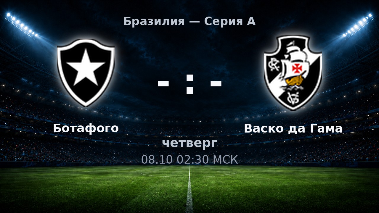 Ботафого — Васко да Гама: анонс матча
