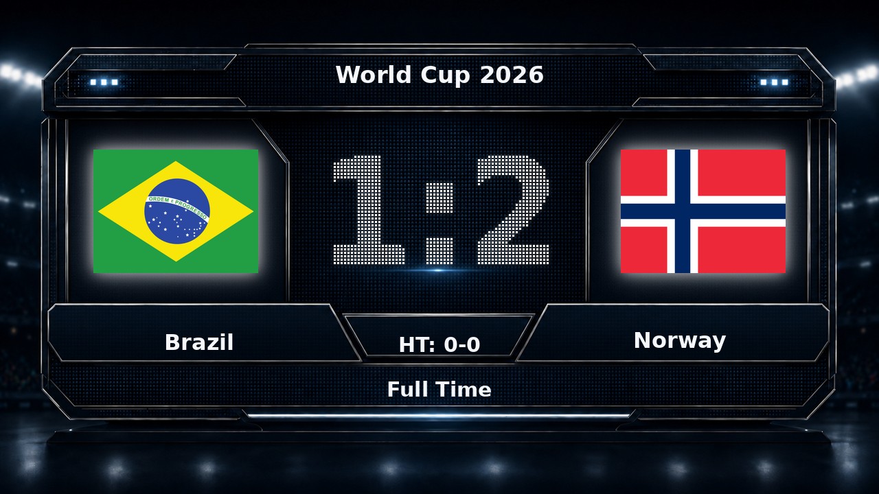Brazil 1-2 Norway: World Cup 2026 result