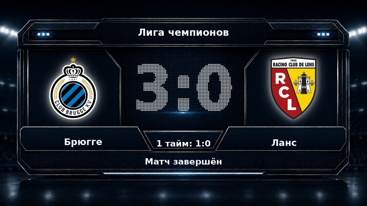 Брюгге — Ланс: результат матча