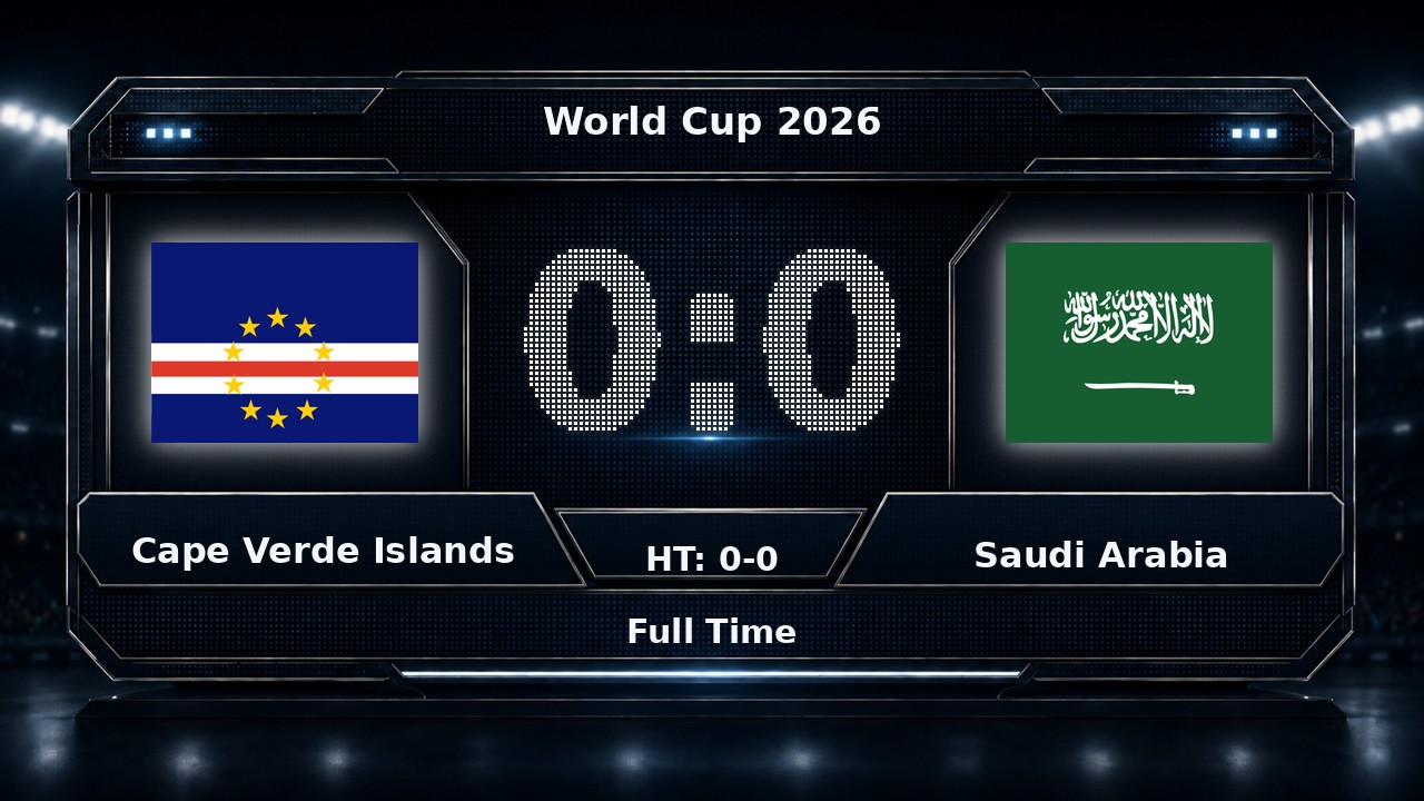 Cape Verde Islands 0-0 Saudi Arabia: World Cup 2026 result