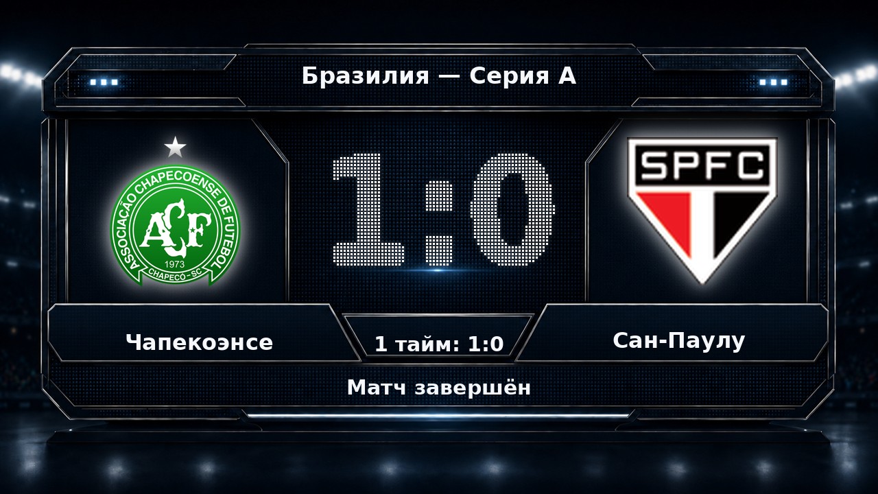 Чапекоэнсе — Сан-Паулу: результат матча