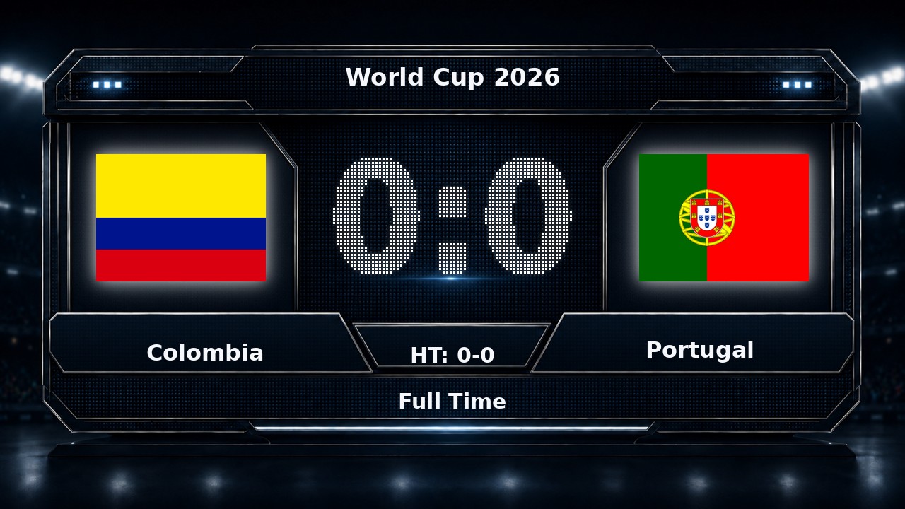 Colombia 0-0 Portugal: World Cup 2026 result