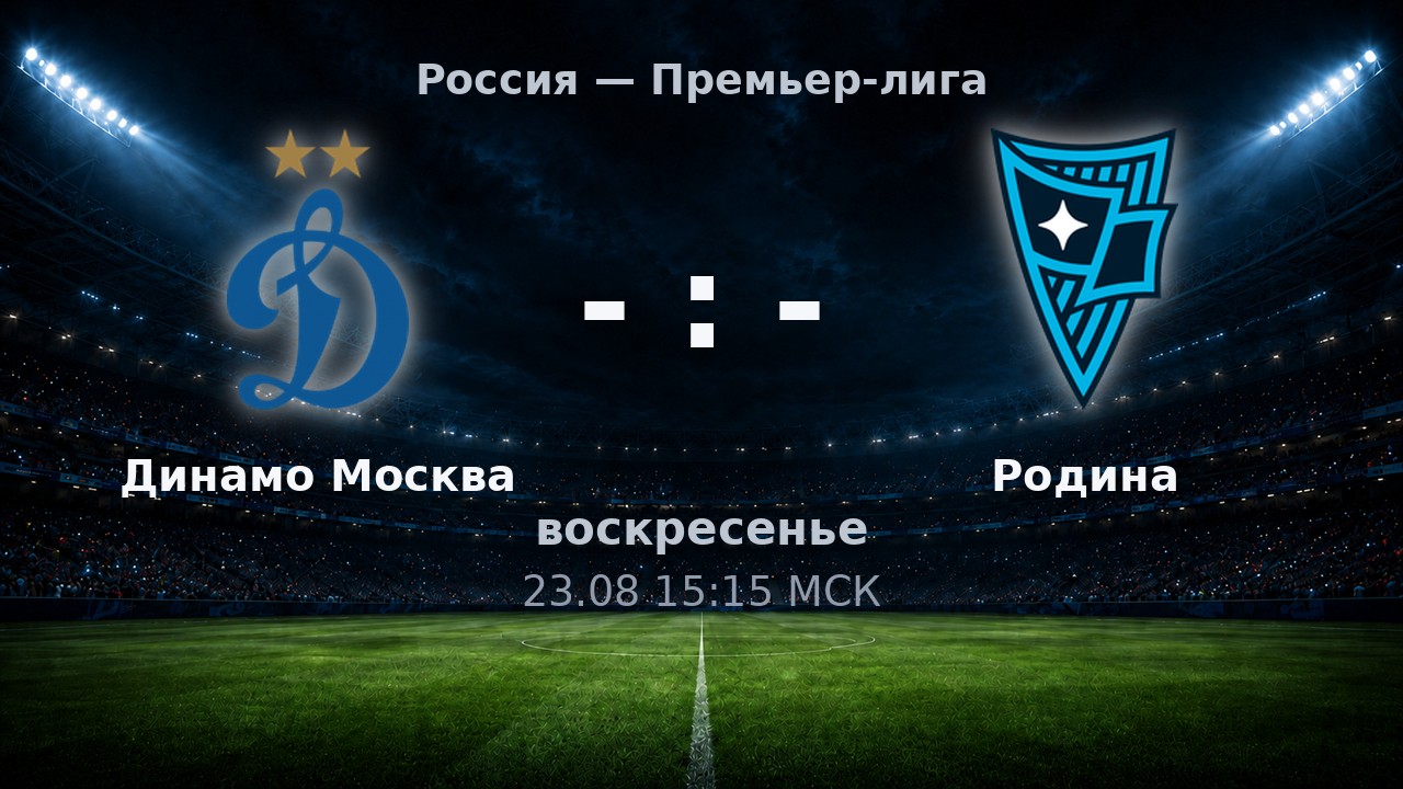Динамо Москва — Родина: анонс матча