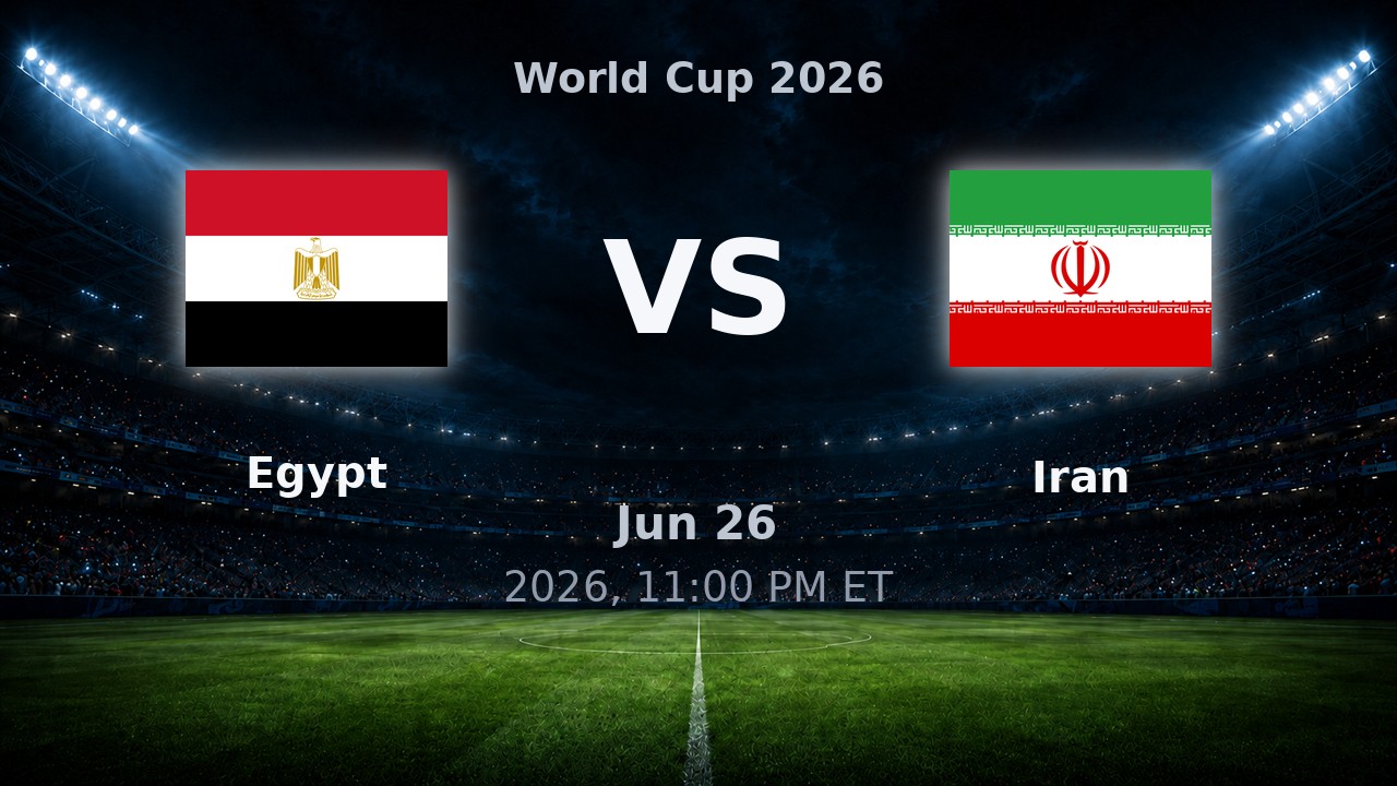 Egypt vs Iran: World Cup 2026 preview