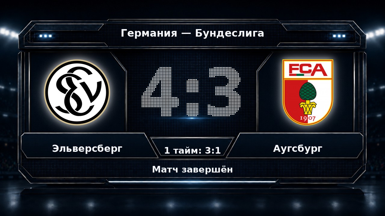 Эльверсберг — Аугсбург: результат матча