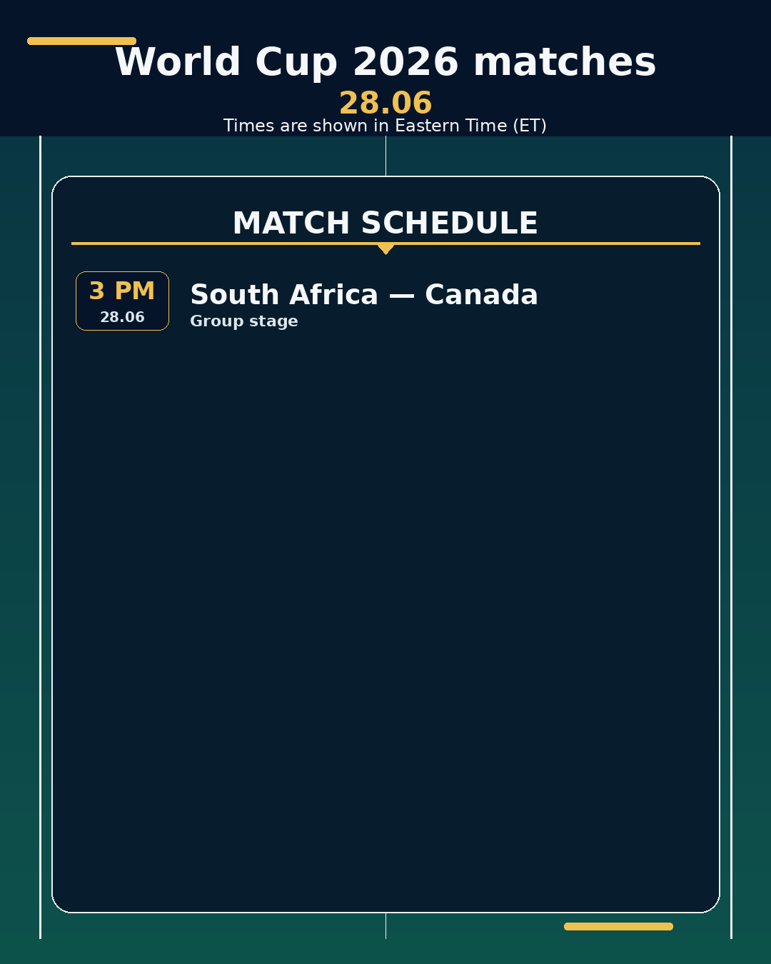 World Cup 2026: matches in the next 24 hours