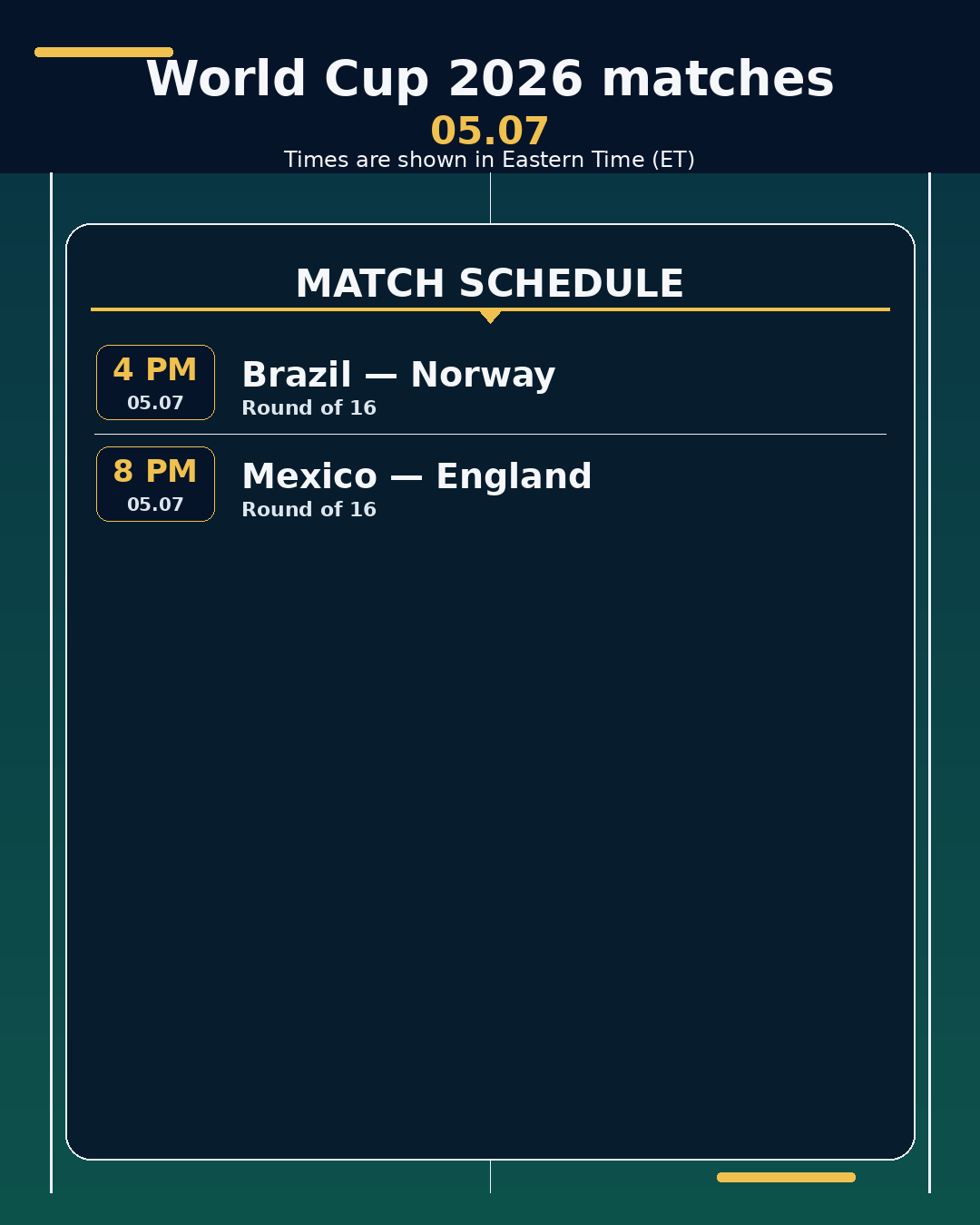 World Cup 2026: matches in the next 24 hours