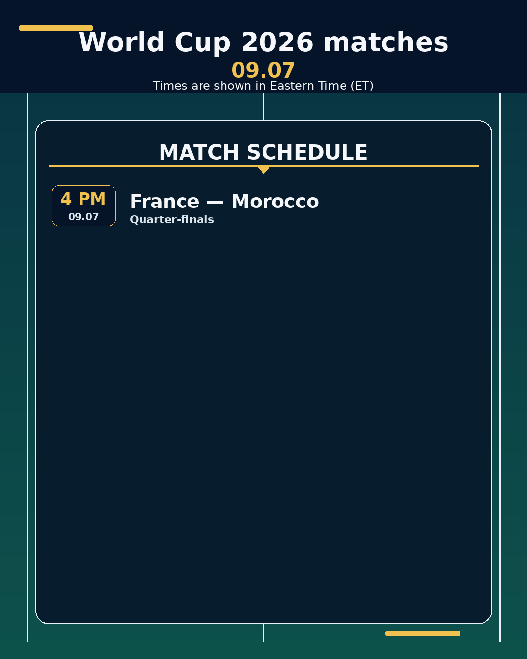 World Cup 2026: matches in the next 24 hours
