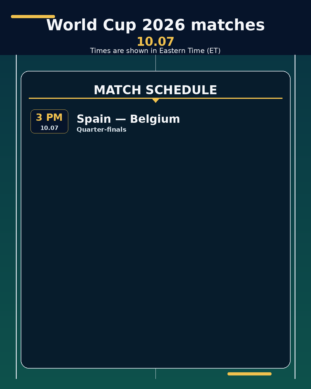 World Cup 2026: matches in the next 24 hours
