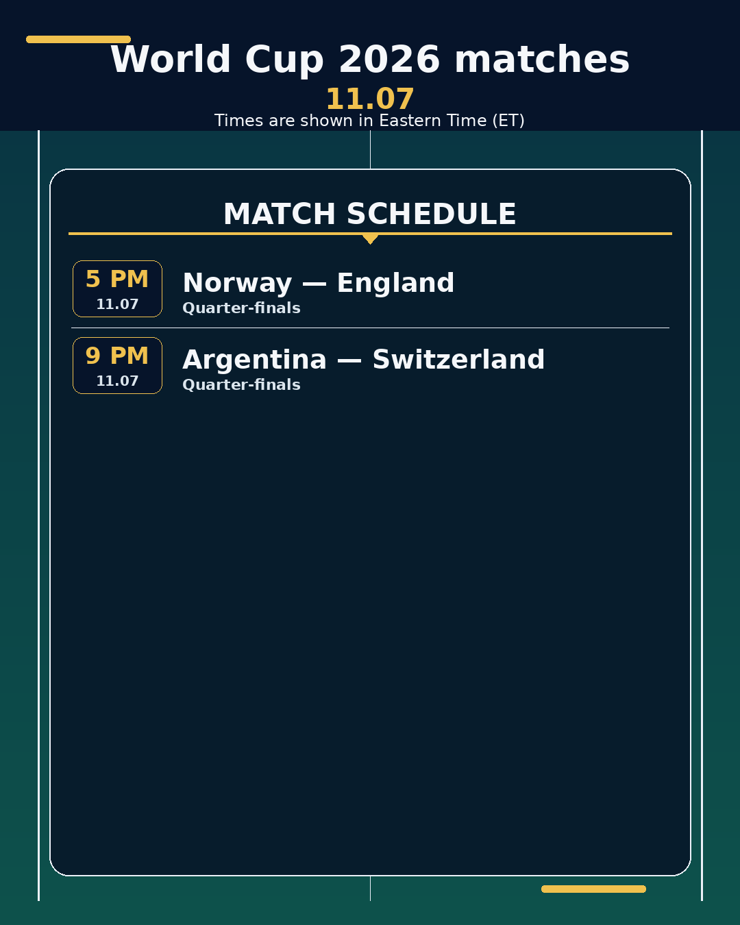 World Cup 2026: matches in the next 24 hours