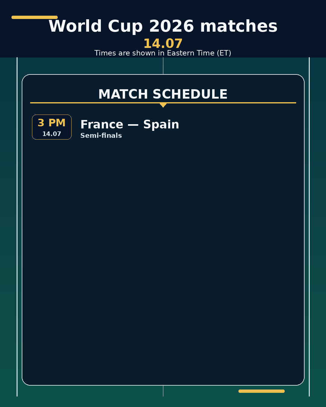 World Cup 2026: matches in the next 24 hours