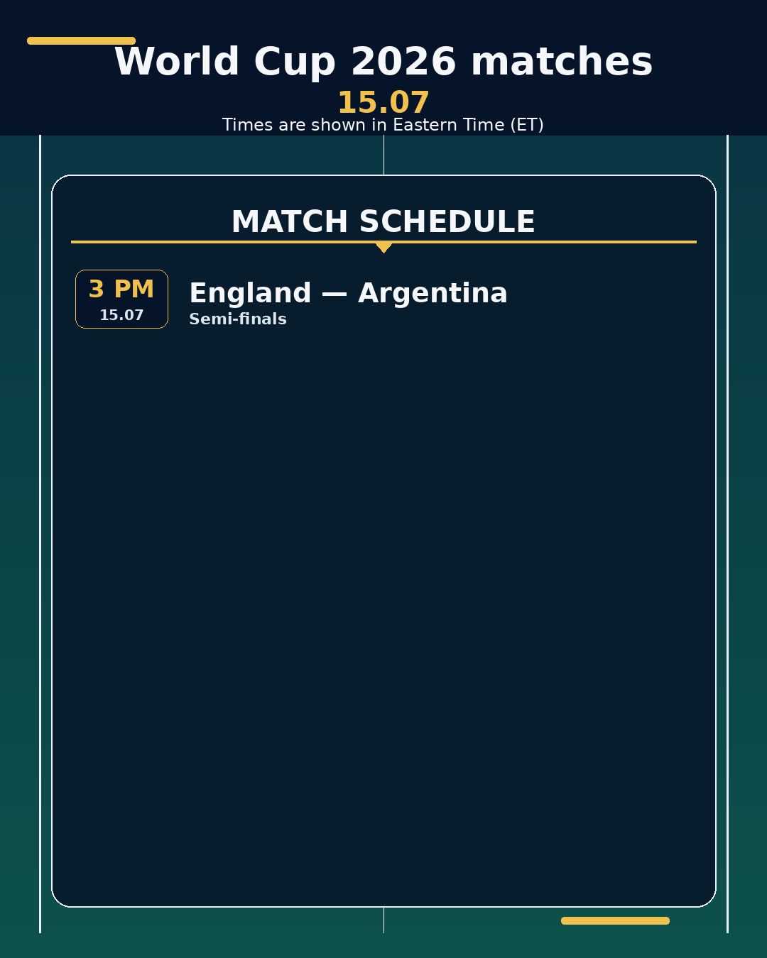 World Cup 2026: matches in the next 24 hours