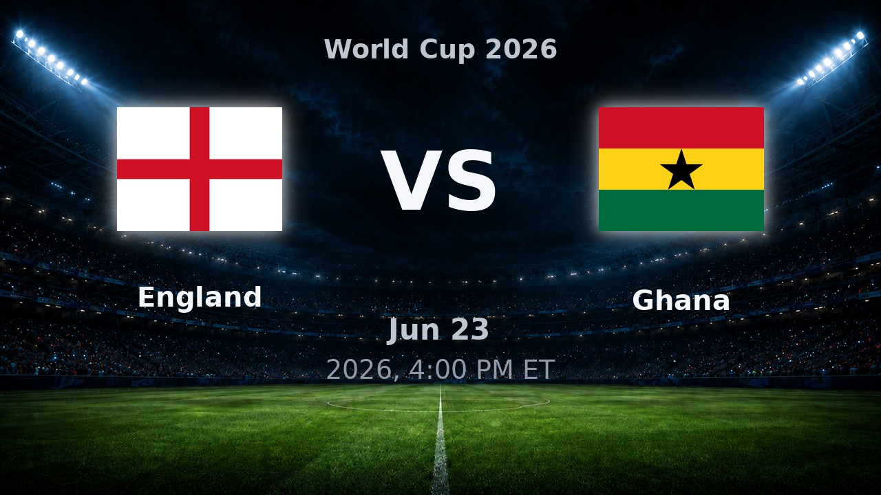 England vs Ghana: World Cup 2026 preview