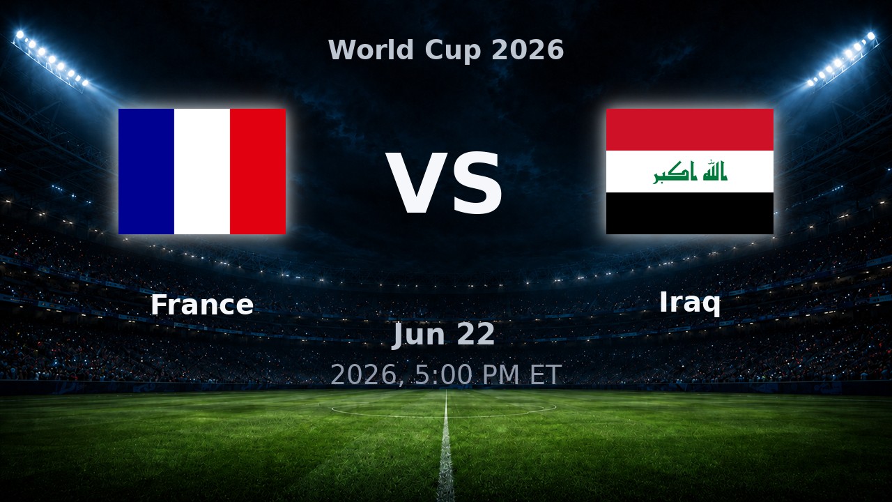 France vs Iraq: World Cup 2026 preview
