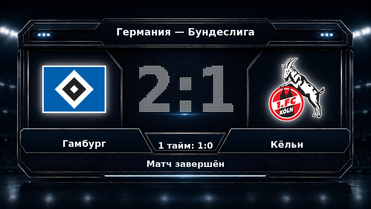 Гамбург — Кёльн: результат матча