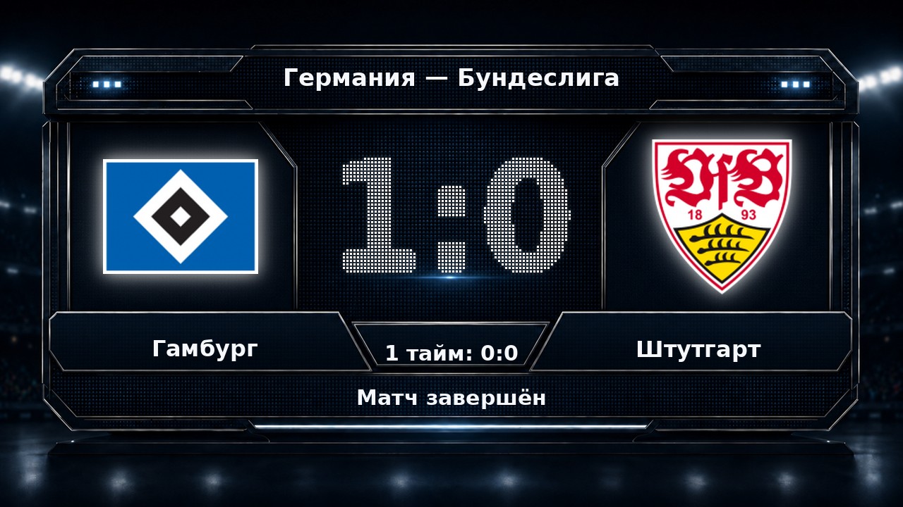 Гамбург — Штутгарт: результат матча