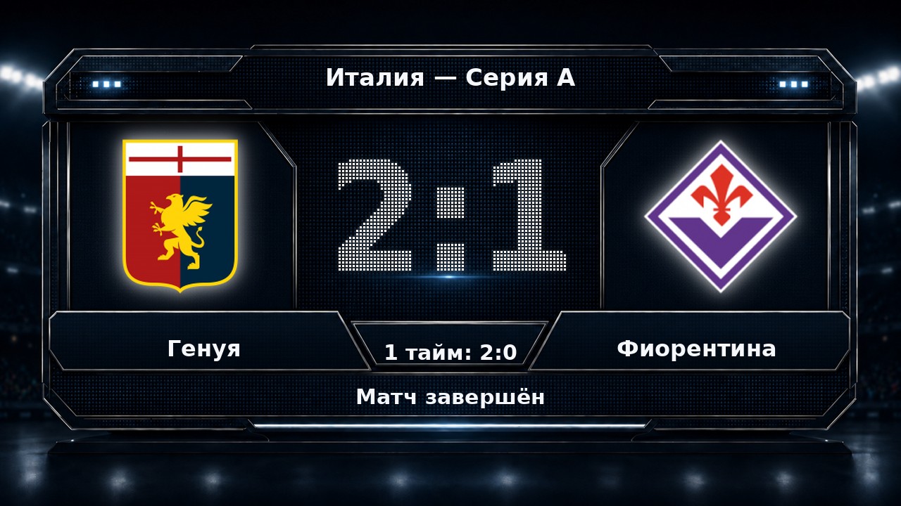 Генуя — Фиорентина: результат матча