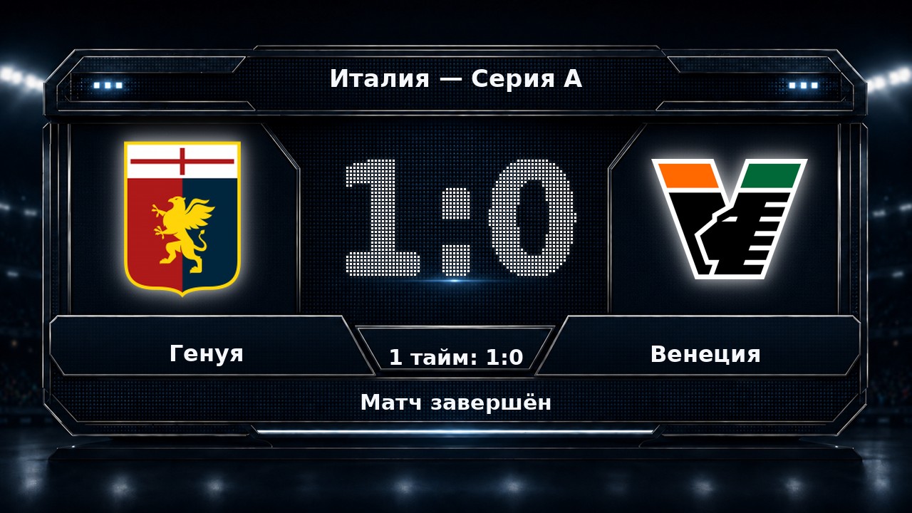 Генуя — Венеция: результат матча