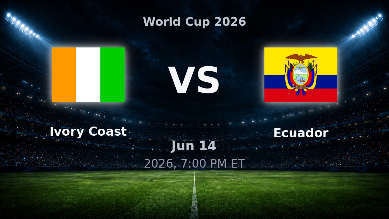 Ivory Coast vs Ecuador: World Cup 2026 preview