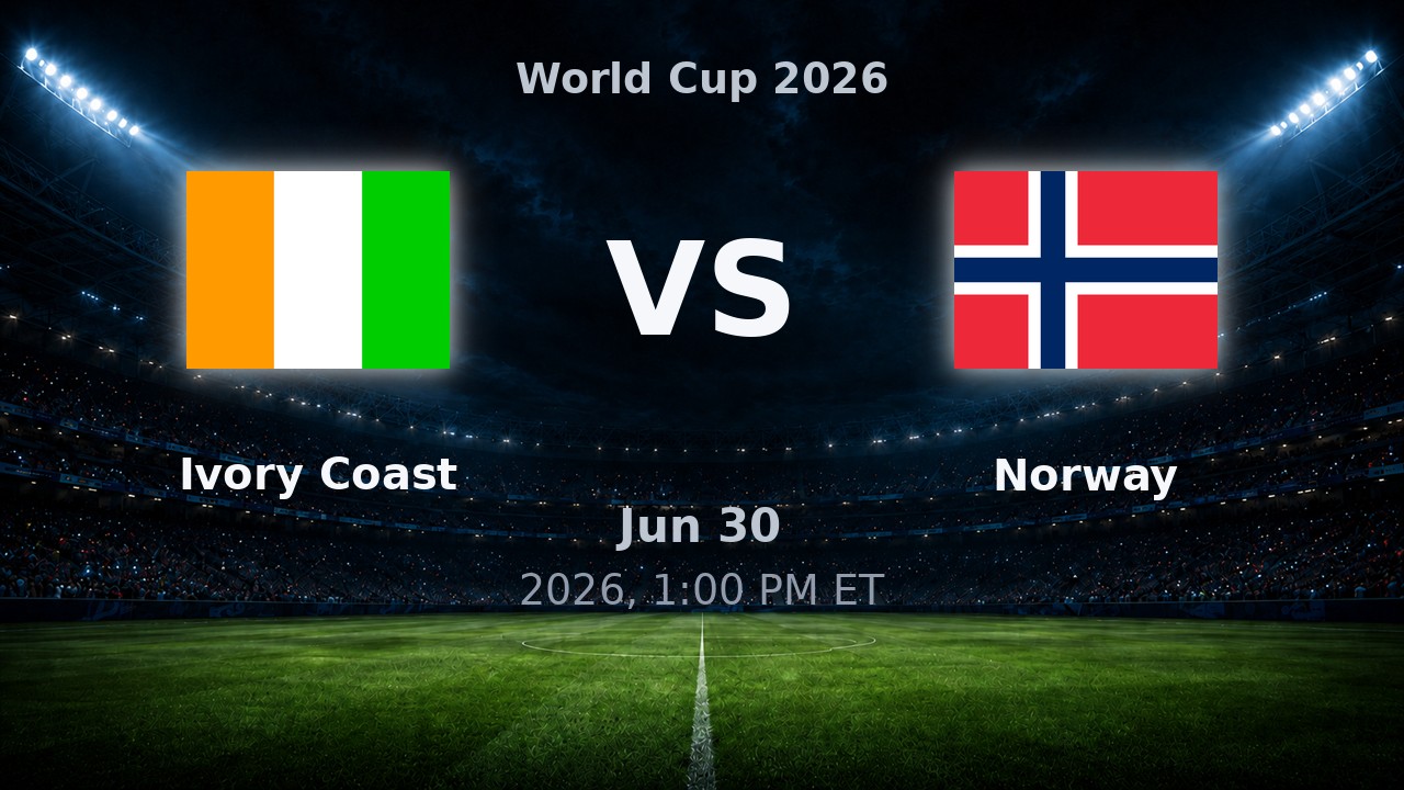 Ivory Coast vs Norway: World Cup 2026 preview