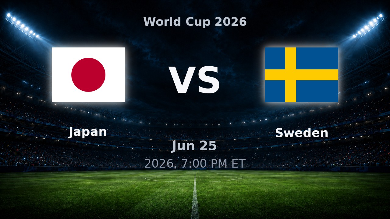 Japan vs Sweden: World Cup 2026 preview