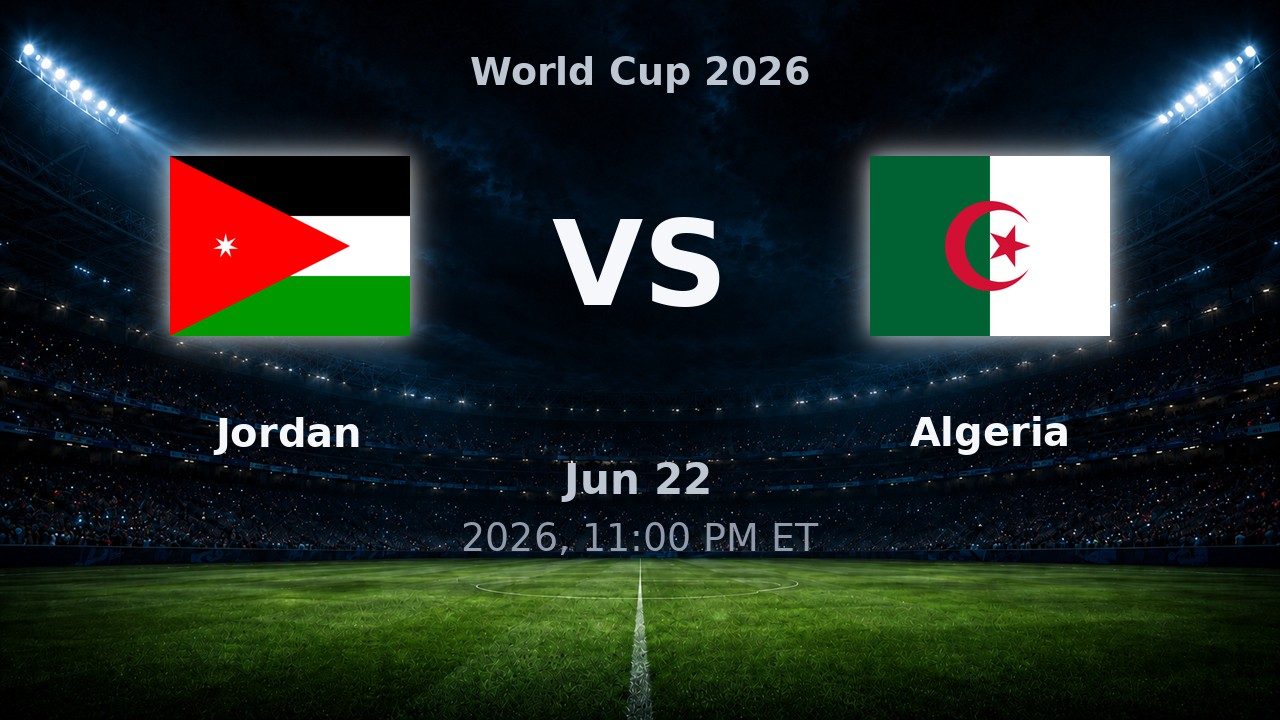 Jordan vs Algeria: World Cup 2026 preview