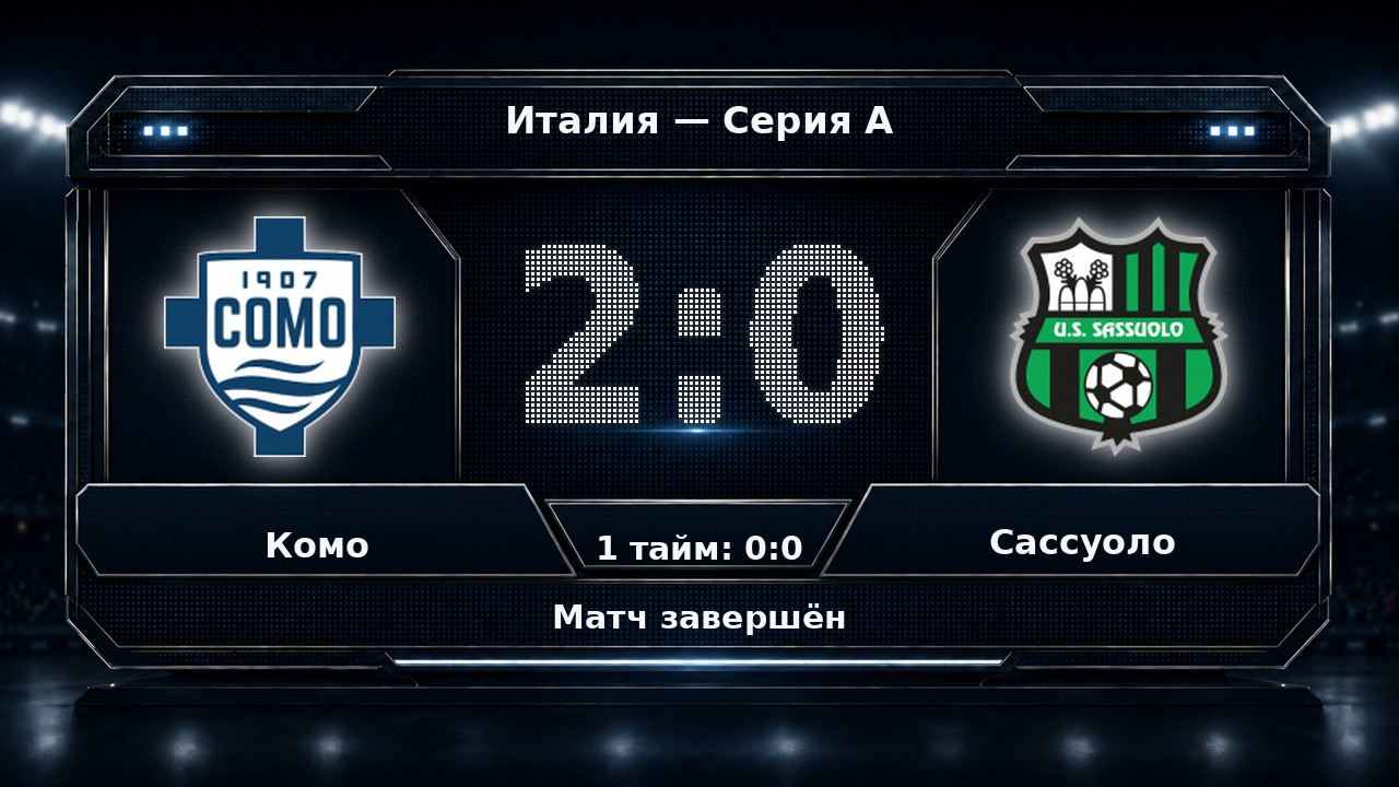 Комо — Сассуоло: результат матча