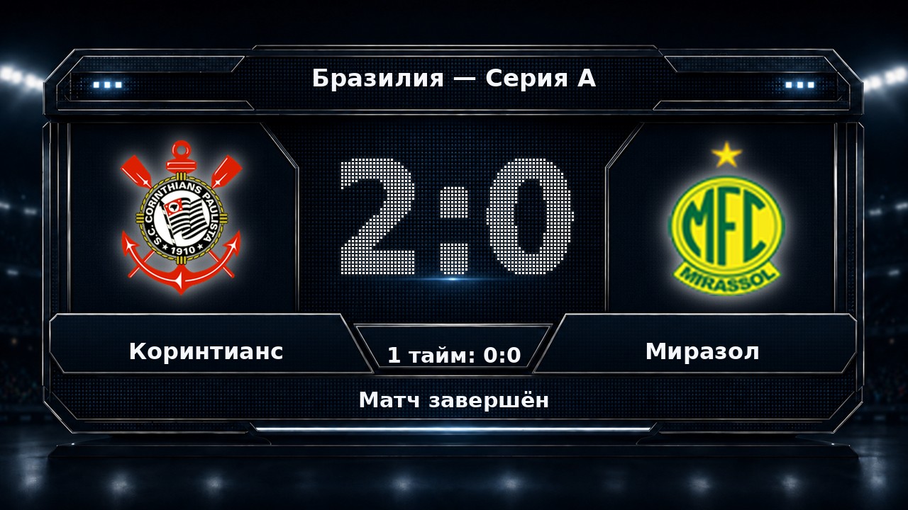 Коринтианс — Миразол: результат матча